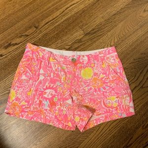Lilly Pulitzer Shorts Pink Callahan Size 4